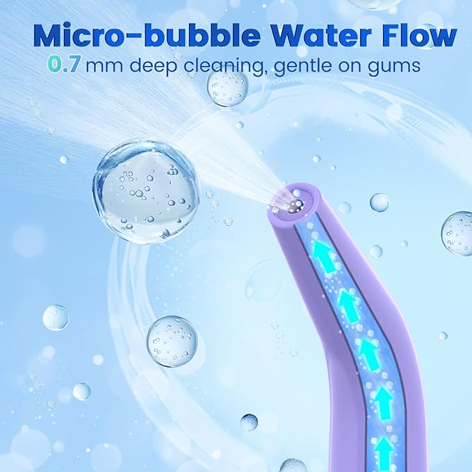 WellLeo Water Flosser for Teeth, Portable Oral Irrigator Rechargeable Water - Image 4