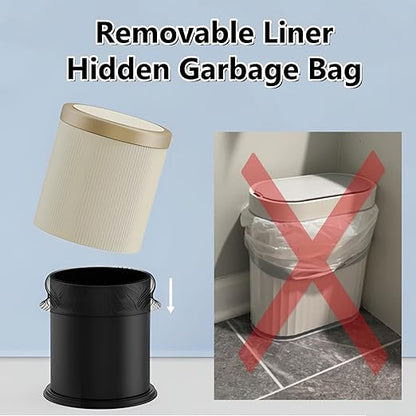 URALFA 3.7 Gallon Motion Sensor Bathroom Trash Can - Image 2