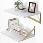 Heimlove Deep Floating Shelves for Wall, 16W x 12D Wood Wall Shelves Set of 2 by Heimlove