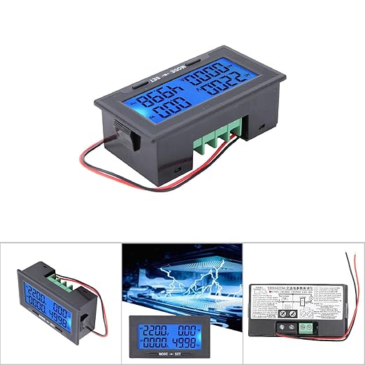 Oumefar Intelligent Digital LCD Display AC Voltage Current Tester Meter 0-500V - Image 8