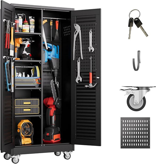 Mop and Broom Closet Storage Cabinet by REEMOON