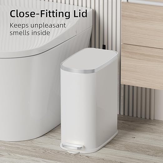 KUK Slim Bathroom Trash Can - Image 2