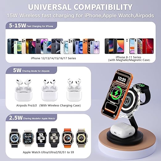 Charging Station for Apple Magsafe Wireless Charger iPhone Charging Station - Image 7