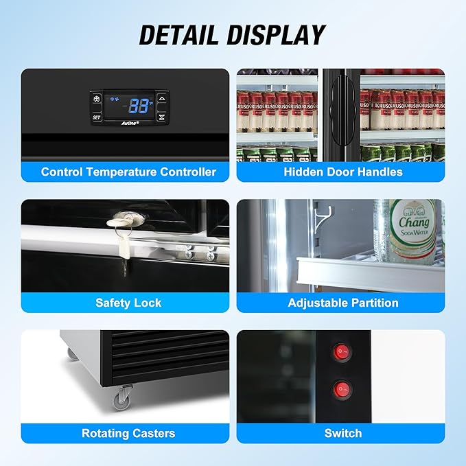 Commercial Beverage Refrigerator, Display Refrigerator - Image 5