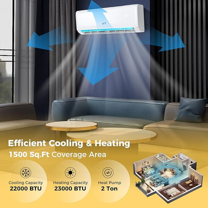 COSTWAY 24000 BTU Mini Split Air Conditioner, Energy Star, - Image 3