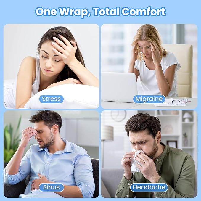 ONLYCARE Migraine Relief Cap, Upgraded Odorless Headache Relief Cap Mask - Image 4