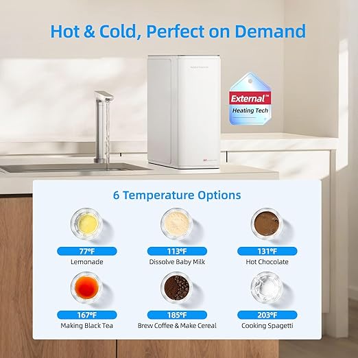 MIZUDO Smart WiFi 800GPD Tankless Reverse Osmosis System, 9 Stage Reverse - Image 4