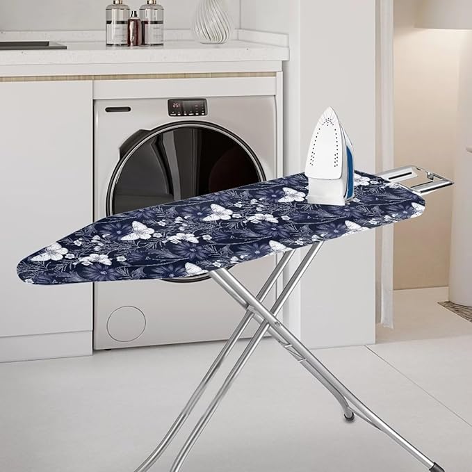ZCFYGDX Ironing Board Covers Butterfly Blue Flower Print Lightweight & - Image 2