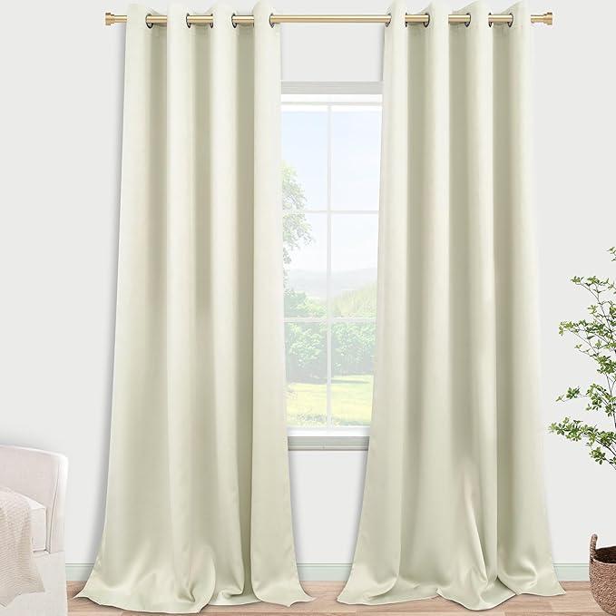 KOUFALL Floor to Ceiling Curtains 108 Inch Long 2 Panels Set - Image 3