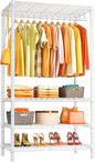 Ulif H4 Portable Closets, 4-Tier Metal Clothes Garment Rack by Ulif