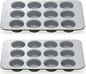 Caraway Non-Stick Ceramic 12-Cup Muffin Pan Duo by Caraway