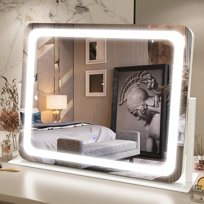 FENNIO Vanity Mirror with Lights 22''x17'' Makeup Mirror with Lights, Vanity by FENNIOLEDMIRRORS