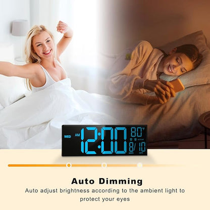 JALL 16" Large Digital Wall Mount Clock, Count Down Timer, Big LED, Temperature - Image 5