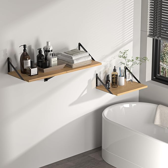 Heimlove 12 Inch Deep Floating Shelves - Image 6