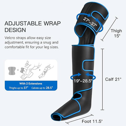 CINCOM Leg Massager with Heat and Compression, Air Compression Leg Massager - Image 6