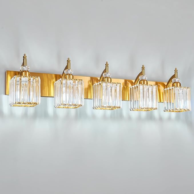 BBLLWJ 5-Light Crystal Vanity Lights by BBLLWJ