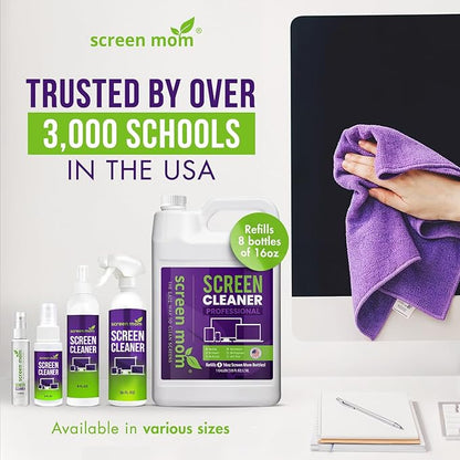 Screen Mom Screen Cleaner Purple Microfiber Cloths - Image 7