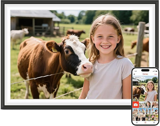 Frameo 10.1" Digital Picture Frame, Smart WiFi Digital Photo Frame by BrightandPowerYourLife