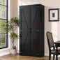 Tall Storage Cabinet with Adjustable Shelves, Farmhouse Pantry Organize with 2 by FiveWillowise