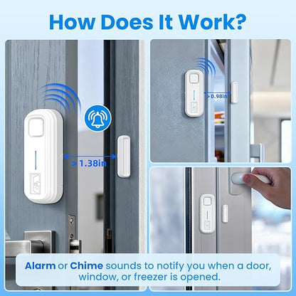 Sanjie Door Alarm with Instant and Delayed Alerts 30s/1min/2min/4min, Door - Image 2