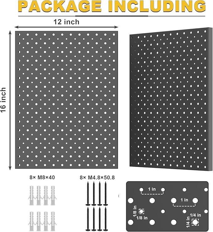 Ultrawall Metal Pegboard Panels, Pegboard Wall Organizer, Garage Tool Storage - Image 2