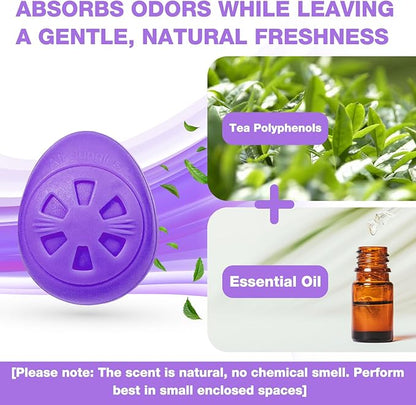 Air Jungles Shoe Deodorizer Balls 6 Ct, Lavender Scent, Odor Remover Balls - Image 2