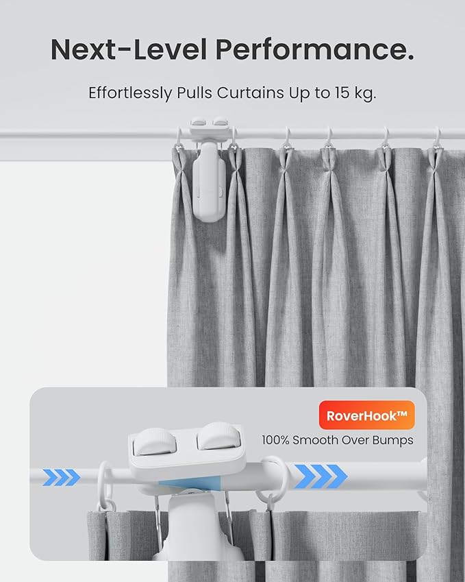 SwitchBot 2025 Automatic Curtain Opener 3 Rod-Bluetooth Remote Control - Image 4