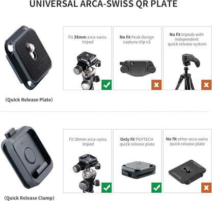 PGYTECH Quick Release Plate +Adapter w/Arcac-Swiss Interface Camera Quick - Image 2