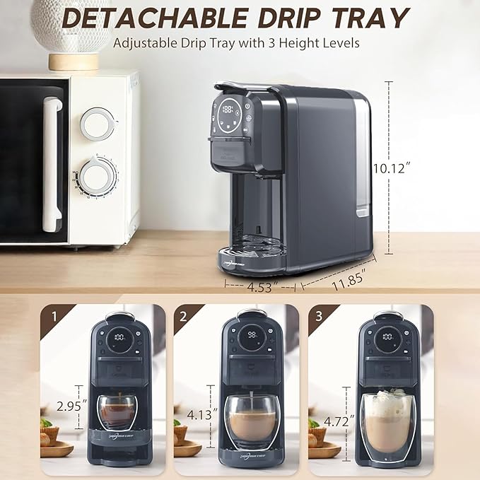 Multi-Capsule Espresso 4in1 Coffee Maker, Single Serve Coffee Machine - Image 4