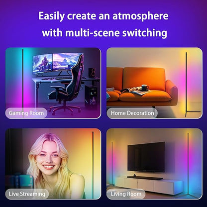 Tyute Corner Floor Lamp 2 Pack, LED Lamps - Image 9