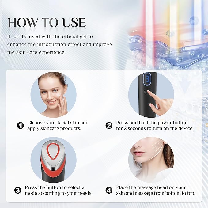 7-in-1 Face Massager Tool with 7 Light, Therapy - Image 5