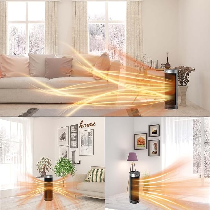 Ceramic Space Heater, Portable Indoor Heater - Image 5