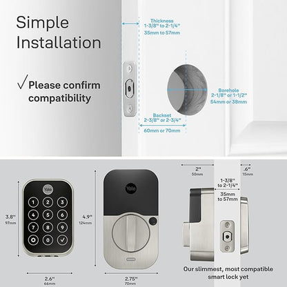 Yale Home Assure Lock 2 Deadbolt, ‎YRD450-BLE-BSP - Image 9