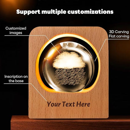 GigaGlow Personalized 3D Crystal Photo Night Light - Image 3