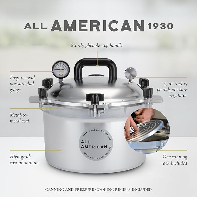 All American 1930: 15.5qt Pressure Cooker/Canner - Image 2