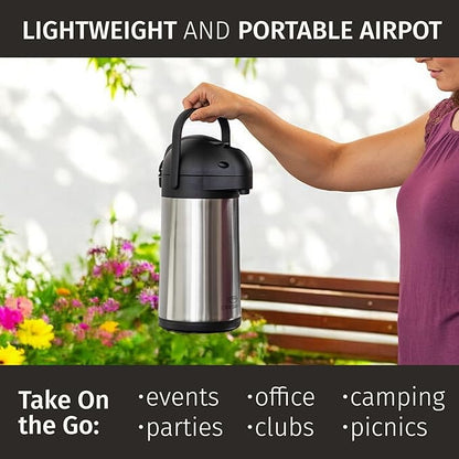 Thermal Coffee Carafe 74Oz, Keeps Drinks Hot - Image 9