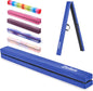 ZELUS 8' Folding Gymnastics Balance Beam, Floor Balance Beam w/Carry Handles by ZELUS