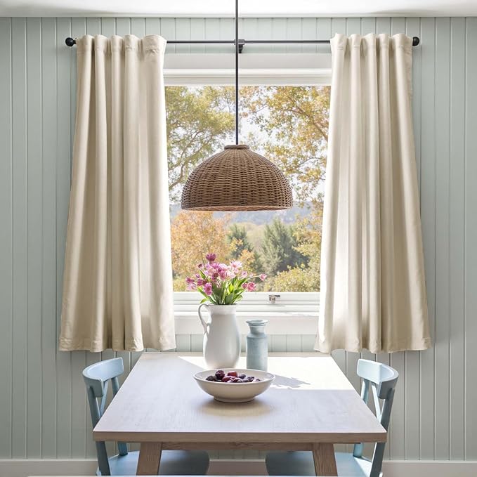 Lazzzy Velvet Blackout Curtains Thermal Insulated Room Window Drapes Super Soft - Image 5