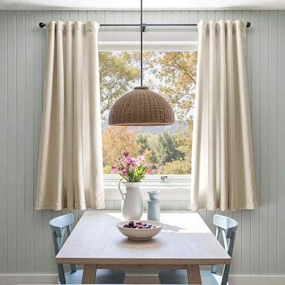 Lazzzy Velvet Blackout Curtains Thermal Insulated Room Window Drapes Super Soft - Image 5