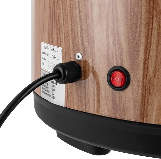 24.3qt/23L Commercial Rice Warmer, 110W Electric Adjustable Temperature Soup - Image 5