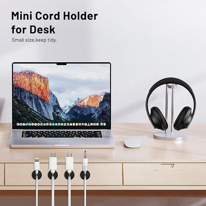 18 Pack Mini Cable Clips, Znben Cord Organizer Holder Adhesive Cord Management - Image 4