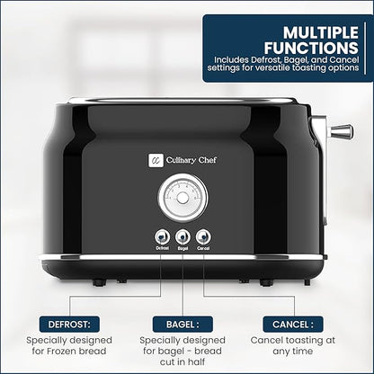 Frigidaire ETO102-WHITE, 2 Slice Toaster, Retro Style, Wide Slot - Image 4