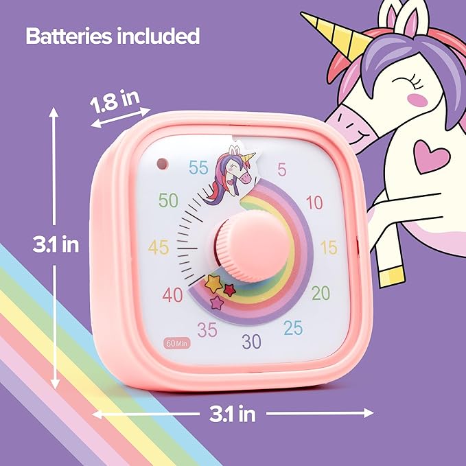 Visual Timer for Kids – Rainbow Ride Clock - Image 7