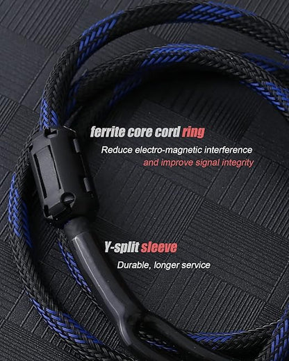 Diaianyfi Audiophile RCA to 2RCA Subwoofer Cable, 1 RCA Male to 2 RCA Male - Image 5