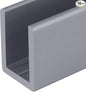 Brixwell SDCD38A-XCP10 Satin Anodized 3/8" Fixed Panel Shower Door Deep by Brixwell