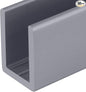 Brixwell SDCD38A-XCP50 Satin Anodized 3/8" Fixed Panel Shower Door Deep by Brixwell