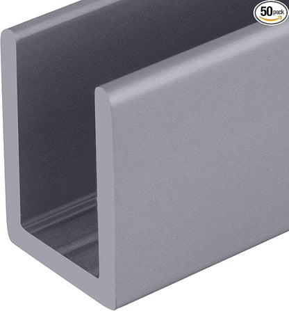 Brixwell SDCD38A-CCP36-XCP50 Satin Anodized 3/8" Fixed Panel Shower Door Deep by Brixwell