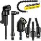 17 Pcs Flexible Drill Bit Extension 105 Degree Right Angle Drill Adapter by Fruholt