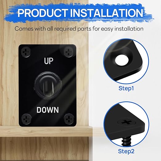 ECO-WORTHY 12V 30A DPDT Waterproof Latching Reverse Polarity Toggle Switch - Image 3