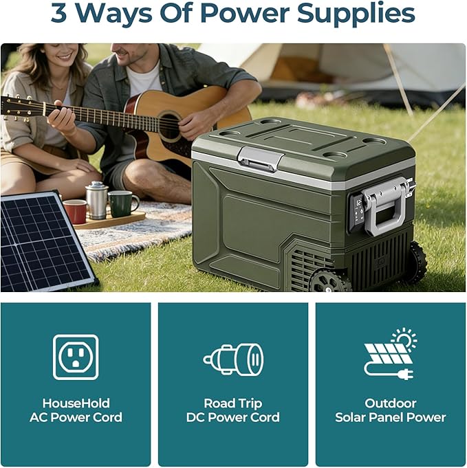 12V Portable Refrigerator, 68 Quart Dual-Voltage 12V/24V DC Car Cooler - Image 7